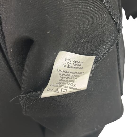 J. Crew Dress Long Sleeve Zip-Up Ponte Sheath Black Women’s Size XXS - Picture 4 of 6